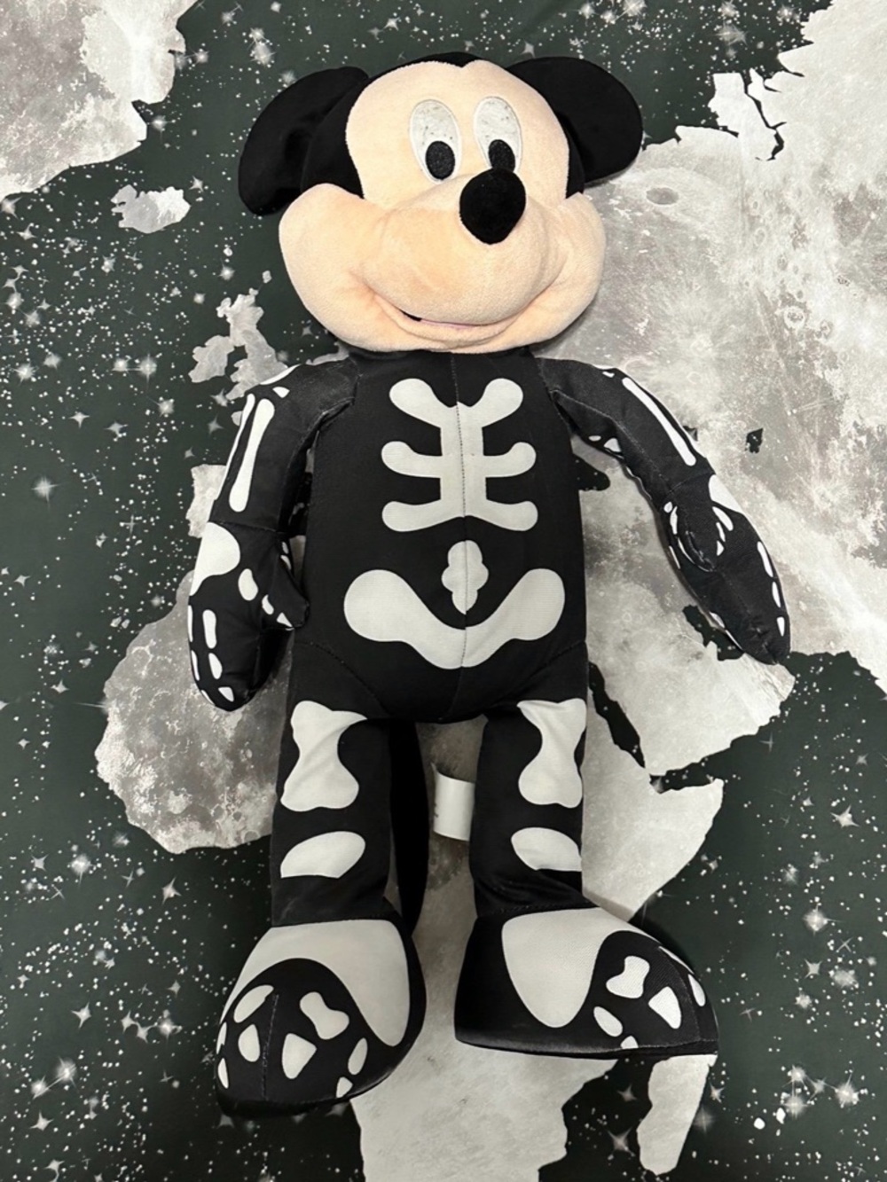 Disney Halloweeen Mickey Mouse Skeleton Porch Greeter
